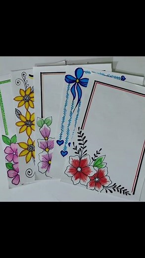 5 Easy and beautiful border designs