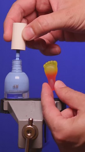 Candy & Nail polish #closeup #macro #satisfying #asmr | Close Blue Monkey