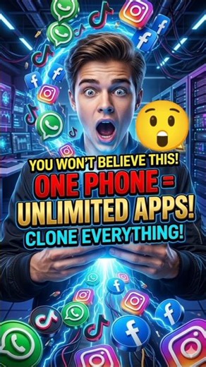 One Phone 😱 100 Accounts! InfiniteClone is Magic ✨ #Shorts #tech