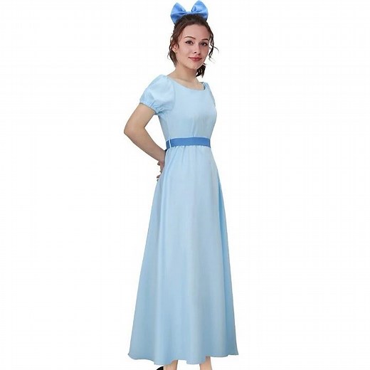 Vikidoky Wendy Darling Cosplay Costume Peter Pan
