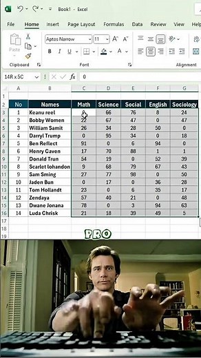 Removing Zero in just ten seconds 👍 #excel #exceltricks #exceltips