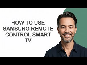 How to Use Samsung Remote Control Smart Tv - KevinHowTo