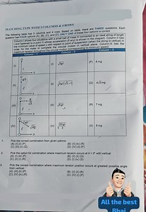 MATCHING TYPE WITH 3 COLUMNS \& 4 ROWSThe following table has ... | Filo