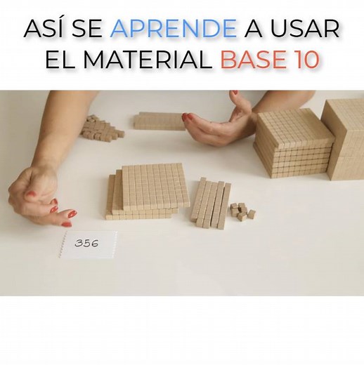 Así se aprende a usar el material base 10. | Aprendiendo matemáticas