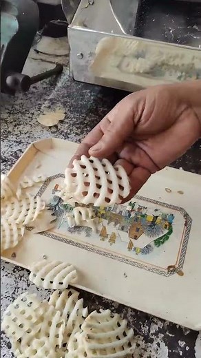 Chick-fil-A Style Waffle Fries/ Potato Waffle Cutter/ Potato Waffle Fries #viralvideo #wafflefries