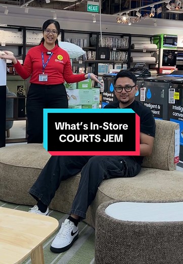 What’s In-Store: COURTS JEM 👋 Faris is here to show you around COURTS JEM — ✨ Personalised recommendations 🔥 In-store exclusive deals 📍 Located inside JEM, right next to Jurong East MRT West siders, this one’s for you — Shop now at COURTS JEM and grab the best tech & home finds today! #courtssgtiktok #courtssg #COURTSJEM #WhatsInStore #JurongEast