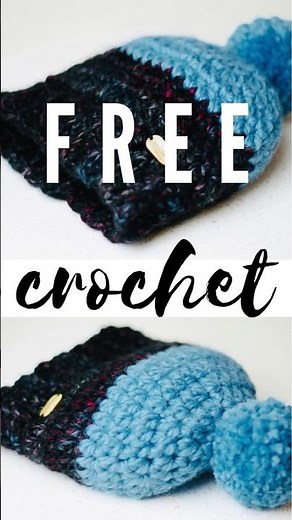 FREE Baby 👶Crochet Hat Pattern The Barkley Baby Beanie #crochet #crochetpattern #crochetbaby