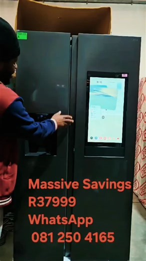 demo universe appliances on Instagram: "Bespoke AI Side-by-Side Refrigerator Family Hub 21.5" Screen 594L rs90f64a2f WhatsApp 081 250 4165 #sale #specialoffer"