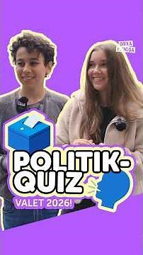 Val på söndag! 🗳️ Hur påläst känner du dig?🫵 #orkaplugga #quiz #skola #högstadiet #val2026