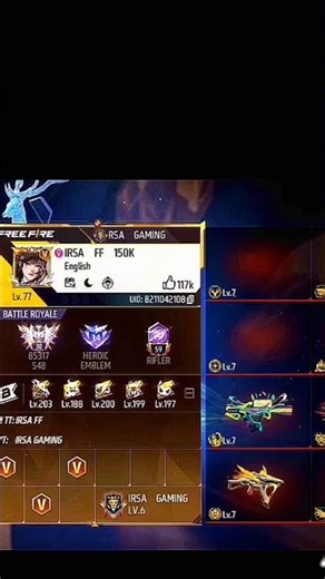 define Pakistani YouTuber irsa ff brand uid in ff uid video