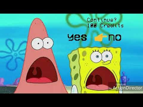 SpongeBob SquarePants (English Sega CD Bootleg) Continue + Game Over