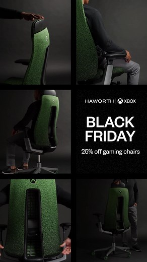 18K views |  25% OFF XBOX FERN ​ The gaming chair that changed the game.​  Ergonomic design​  Built for endurance​  Powered by Fern comfort | Haworth | Facebook