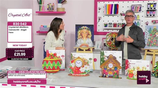 Watch Hobbycraft TV on Freeview 97, YouTube, or online! Discover daily demos from expert crafters, packed with tutorials, tips, and endless inspiration for every maker. Shop the products featured in our shows easily at www.hobbycraft.co.uk/tv | The Craft Store