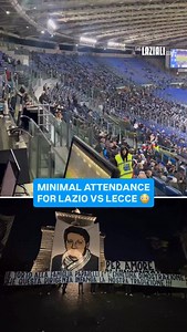 Just 15,244 spectators were present at the Stadio Olimpico for Lazio vs Lecce 😬 The reason? All organized Lazio fan groups - mostly those in the Curva Nord - explained that they would not be attending the match to protest what happened in the last home match against Cagliari 😳 Apparently, the club did not allow Vincenzo Paparelli’s granddaughter to access the pitch ahead of the match for the commemoration ceremony for her grandfather 👀 “The wrong done to the Paparelli family is yet another pr
