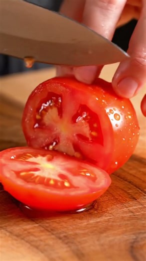 Juicy Tomato Cutting ASMR 🍅 | Soft Satisfying Slices
