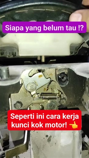 Irwan on Instagram: "Siapa yang belum tau!? Seperti ini cara kerja kunci jok motor #tutorial #tipsdantrik #perbengkelan"