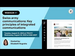 NationBuilder Academy #1: Swiss army communications: Key principles of integrated communications