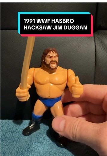 1991 WWF HASBRO HACKSAW JIM DUGGAN #toys #hasbro #wwf #wwe #wrestling | hasbro
