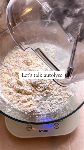 I haven’t done autolyse since I started making sourdough which is only January. So I thought I’d try it again and see what the big deal is lol Here’s what I’ve learned from reading about it- It’s simply mixing flour water (no salt, no starter) and letting it rest. Usually anywhere from 20 minutes to 2 hours. I did 1 hr. Why it’s good (according to chat gpt lol) 1. Better Gluten Development (with no kneading!) During autolyse, the flour hydrates fully and gluten begins forming on its own. This me