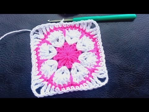 How to crochet square table mat tutorial 💖 very easy pattern ❤ part-1