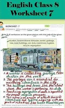 English Workbook class 8 worksheet 7 #worksheet7 #class8english