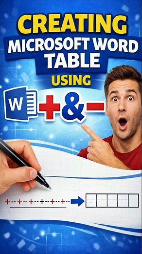 Many people dont know this simple Trick to create tables. #viral #trending
