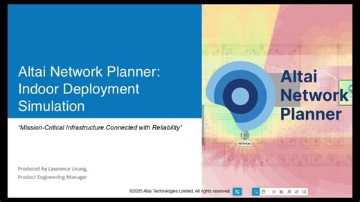Altai Network Planner Tutorial for Indoor Wi-Fi Design | Altai Technologies posted on the topic | LinkedIn