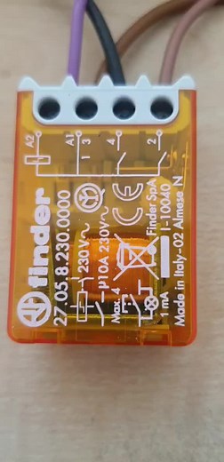 Collegamento e funzionamento relè commutatore.