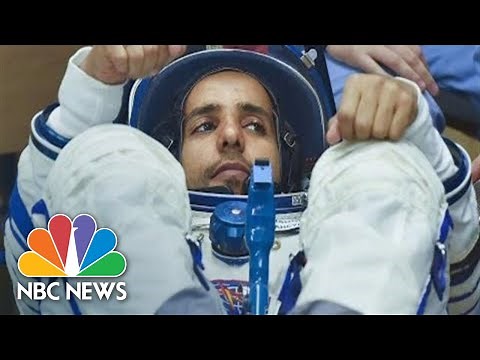 Russian Soyuz Rocket Launches First Astronaut From UAE To International Space Station | NBC News