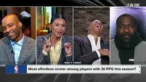 52K views · 1.8K reactions | "You three have combined for a career 219 30-PT games. How many did Perk contribute to that one?" That was cold, Malika  | NBA on ESPN | Facebook