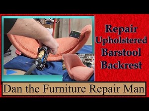 Barstool Upholstered Backrest Repaired
