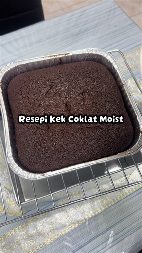 Resepi Kek Coklat Moist Bakar - Mudah & Sedap