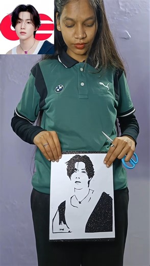 BTS Suga Drawing 💜 ll #bts #shortsart #suga #btsarmy