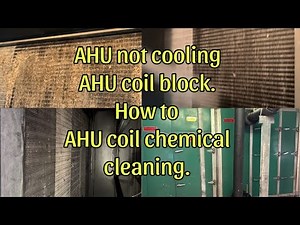 How to Ahu coil chemical cleaning Ahu coil block.Ahu not cooling #maintenance #ahu #carrier