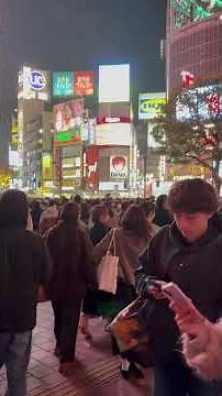 Hypnotic ASMR Tokyo Night People Watching | Shibuya Scramble Crossing