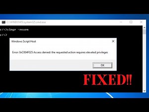 0xC004F025 WINDOWS ACTIVATION ERROR FIXED ACCESS DENIED || HOW TO FIX ERROR CODE 0xC004F025