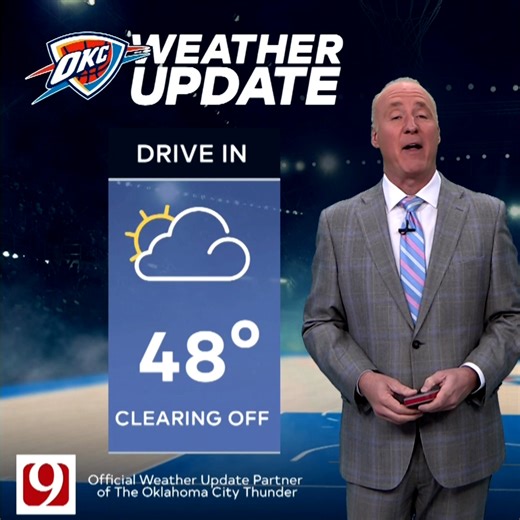 9.6K views · 58 reactions | Dry weather this early afternoon heading into OKC  David Payne brings us today's KWTV - NEWS 9 Weather Update | Oklahoma City Thunder | Facebook