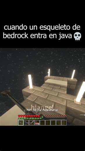 Angel on Instagram: "cuando un esqueleto de bedrock entra en java 💀 #minecraft #minecraftmemes #fypシ #reels"