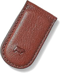Will Leather Goods Classic Leather Money Clip Cognac