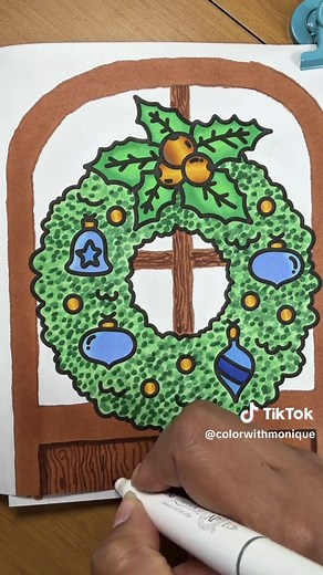 Cozy Christmas Coloring Tutorial with Wook Books