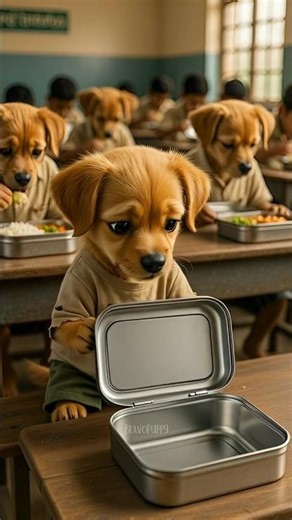 The Empty Lunch Box of Poor Puppy🥲 #shorts #bravopuppy