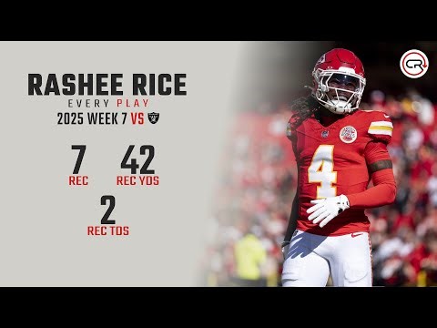 Rashee Rice Week 7 Highlights | Every Target and Catch vs Raiders