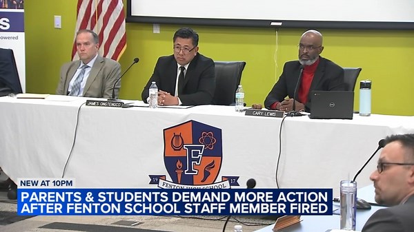 District leaders called to resign after Fenton HS staffer fired for alleged inappropriate conduct
