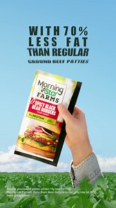 8.8K views | It's Good On The Farms™. The delicious Spicy Black Bean Burger with 70% less fat than regular ground beef patties. | MorningStar Farms | Facebook