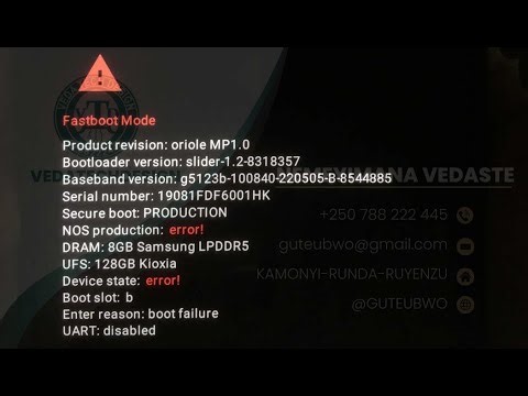 google pixel 3 fastboot mode device state error!!