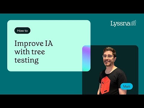 Tree testing - Lyssna