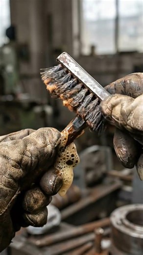 Extreme Rust Removal ASMR | Watch This Nail Turn Shiny #asmrshorts #aivideo#shorts #trending