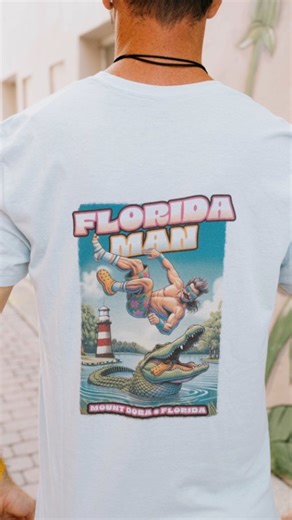 Spotted Around Mount Dora once again, the Infamous Florida man has been seen wearing his exclusive Florida Man Shirt. Don't fret though, you too can be apart of the illustrious history with your very own Florida Man or Gal Shirts, available in multiple colors & sizes. Get yours to become Legendary today on yiur next adventures Around Mount Dora. 🐊🍊🗺️ | Around Mount Dora