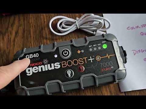 How do you know when your NOCO battery boost jump starter is fully charged?
