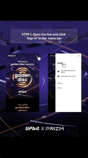 GOLDEN DISC MALE POPULARITY Awards : Male Popularity Award Voting Guide: Step 1: Open the Website : global.prizm.co.kr Step 2: Create / Use an Email Step 3: Prepare an Authenticator App Make sure you have an Authenticator app installed on your device (Google Authenticator, Authy, etc.). Step 4: Complete Login Verification Enter the OTP sent to your email. After that, you’ll be asked to set up the Authenticator. Select Scan QR code and scan the code shown on the screen. The Authenticator will gen